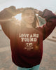 Lost and Found Maroon Oversized Crewneck Sweater  