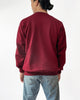 Lost and Found Maroon Oversized Crewneck Sweater  