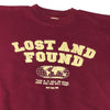 Lost and Found Maroon Oversized Crewneck Sweater  