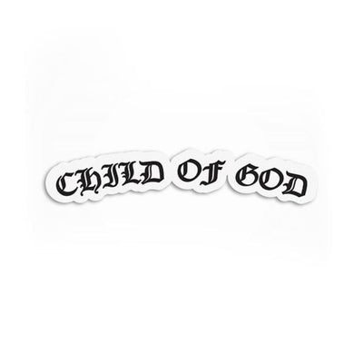 All Creations Co. Child Of God Sticker - Christian Streetwear -Christian Apparel- Christian Accessories